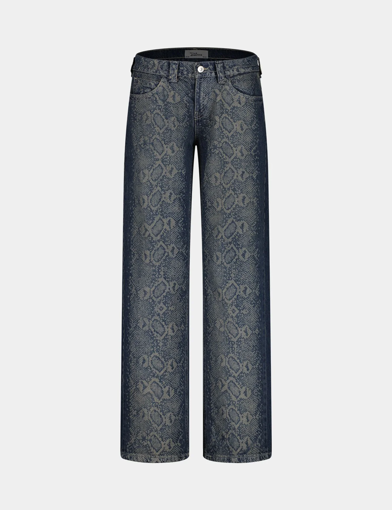Jean Straight Taille Basse bleu