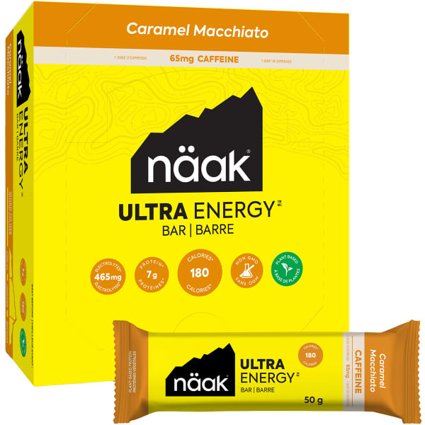 Barres énergétiques NAAK ULTRA ENERGY BARS CARAMEL MACCHIATO PACK X12