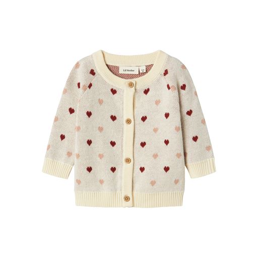Lil' Atelier Saran Cardigan, Turtledove, 86 cm
