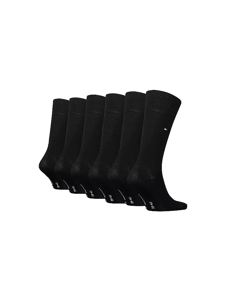 TOMMY HILFIGER Socken 6er Pkg. Black  schwarz
