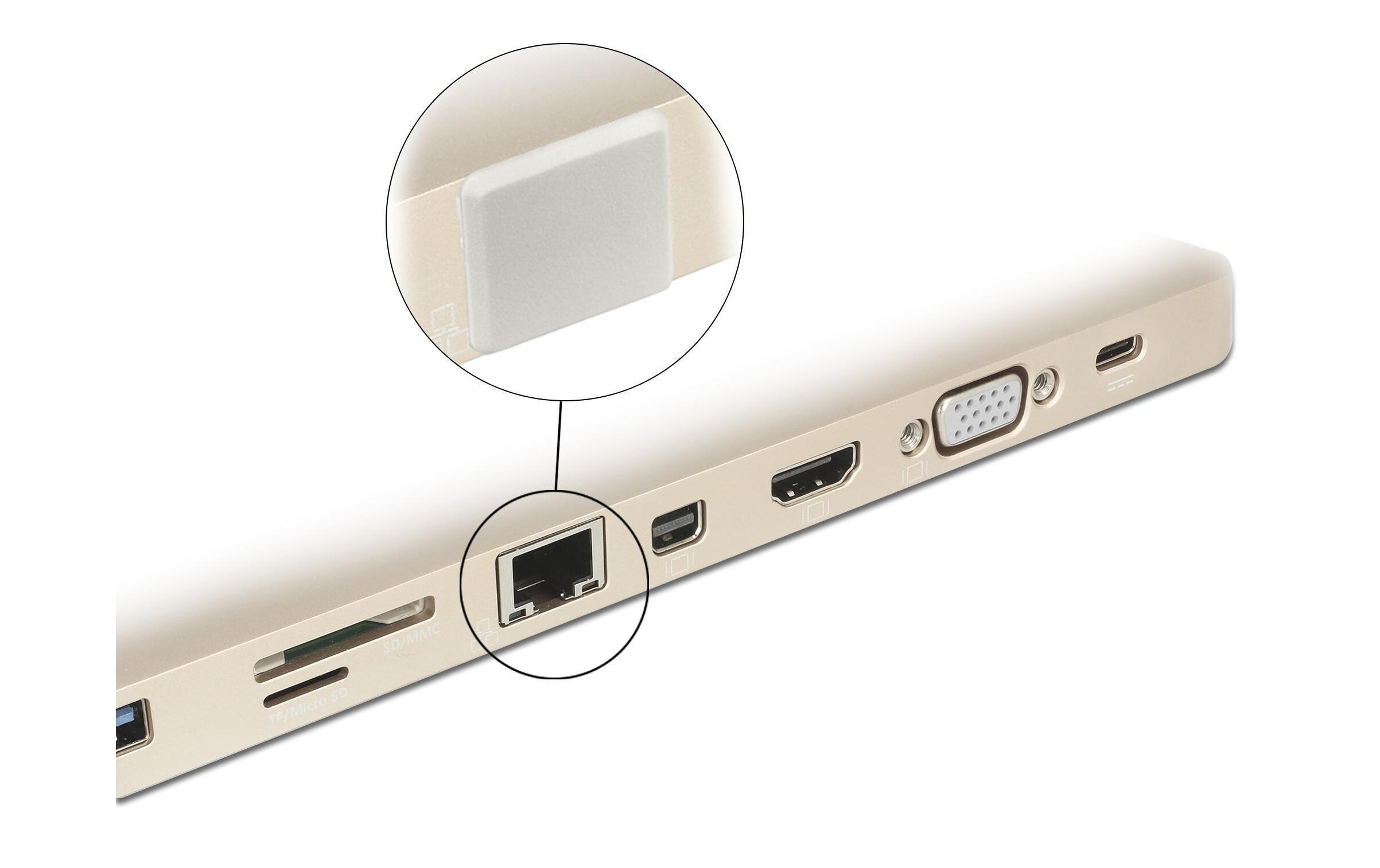 Blindstecker/Staubschutz RJ45 10 StückStaubschutz für USB-Buchse