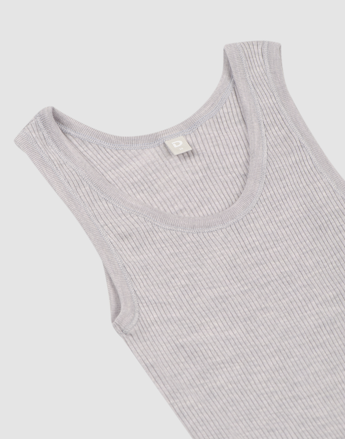 Tanktop van merinowol voor dames in Lichtgrijs
