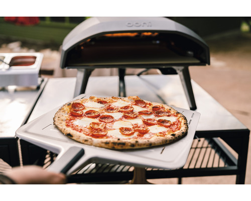 Ooni Koda 16 Gas Pizza Oven 63 x 58 cm RVS Zilver/Zwart L-vormige Vlam Gebruiksvriendelijk en Directe Gasontsteking