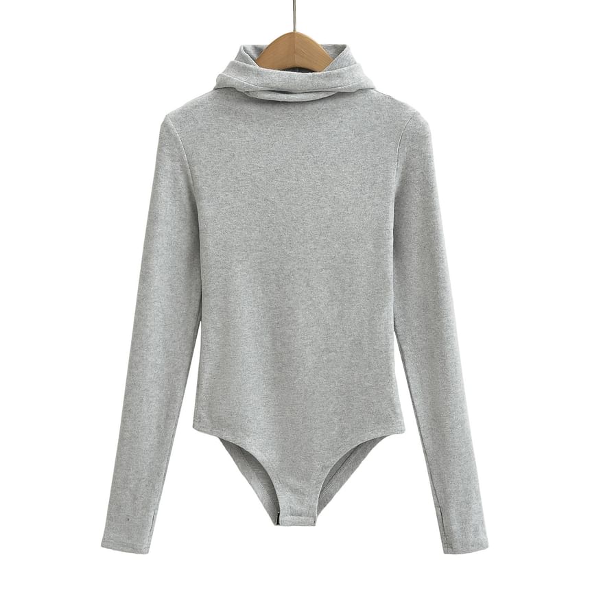 Reknovine - Effen bodytop met lange mouwen en coltrui