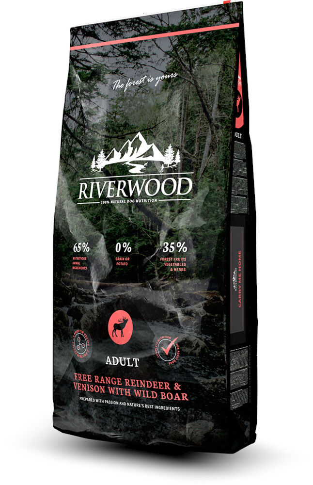 Riverwood  Adult - Hondenvoer - 12 Kilogram - hert, rendier