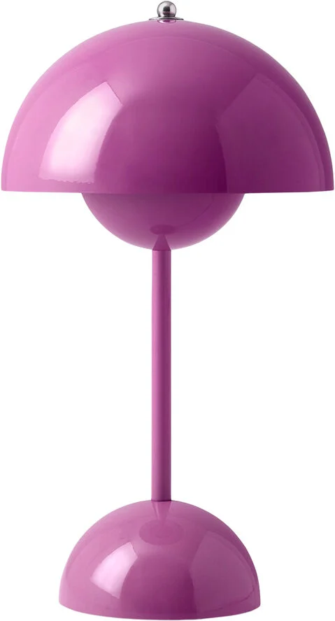 &Tradition Flowerpot Portable Lamp VP9, Magnetic Charger Tangy pink