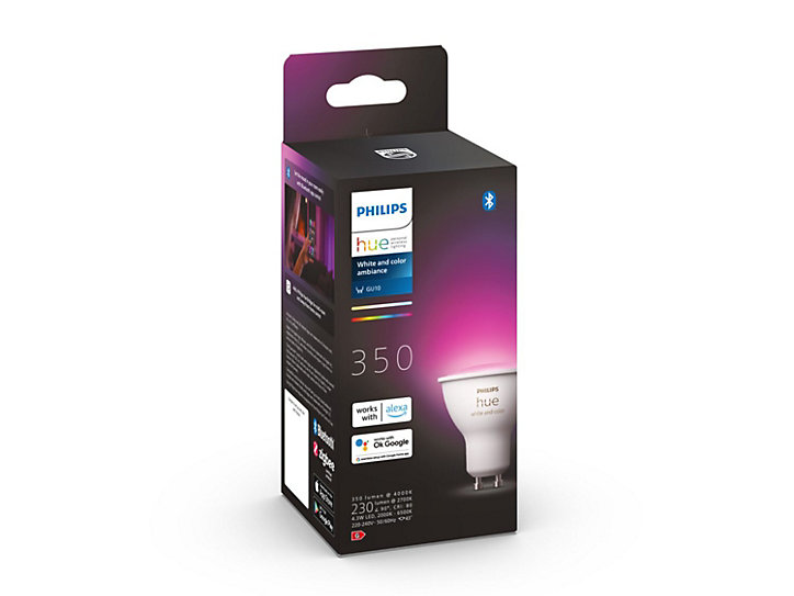 Ampoule LED GU10 400lm 5.2W = 57W Ø5cm blanc Philips