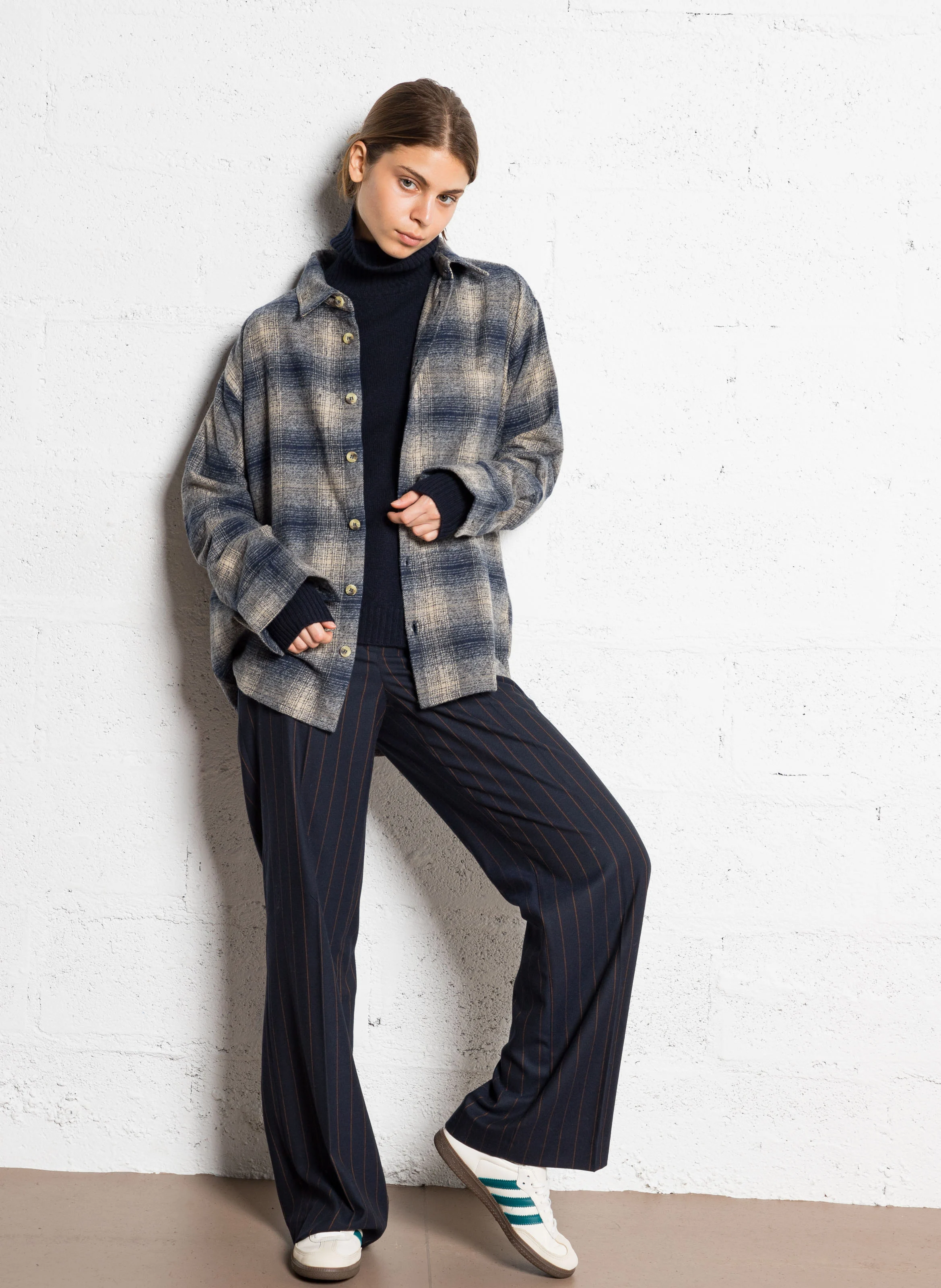 FERGUSON - Pantalon de tailleur large | Bleu