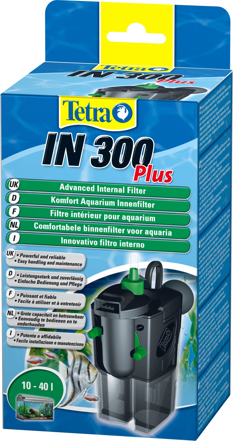 Tetra aquarium binnenfilter IN 300 l/h Plus 10-40 L