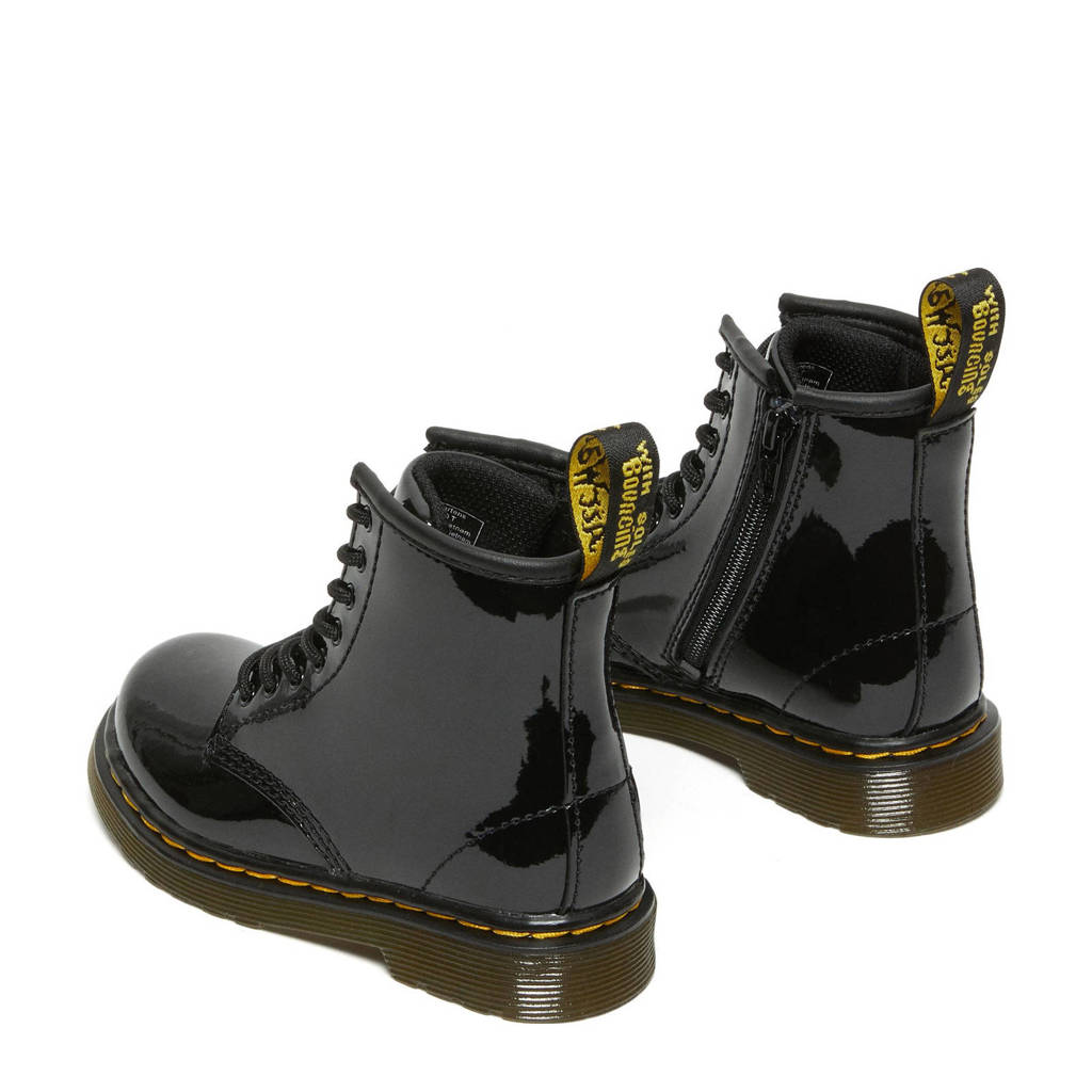 Dr. Martens 1460 Patent Peuter leren veterboots zwart