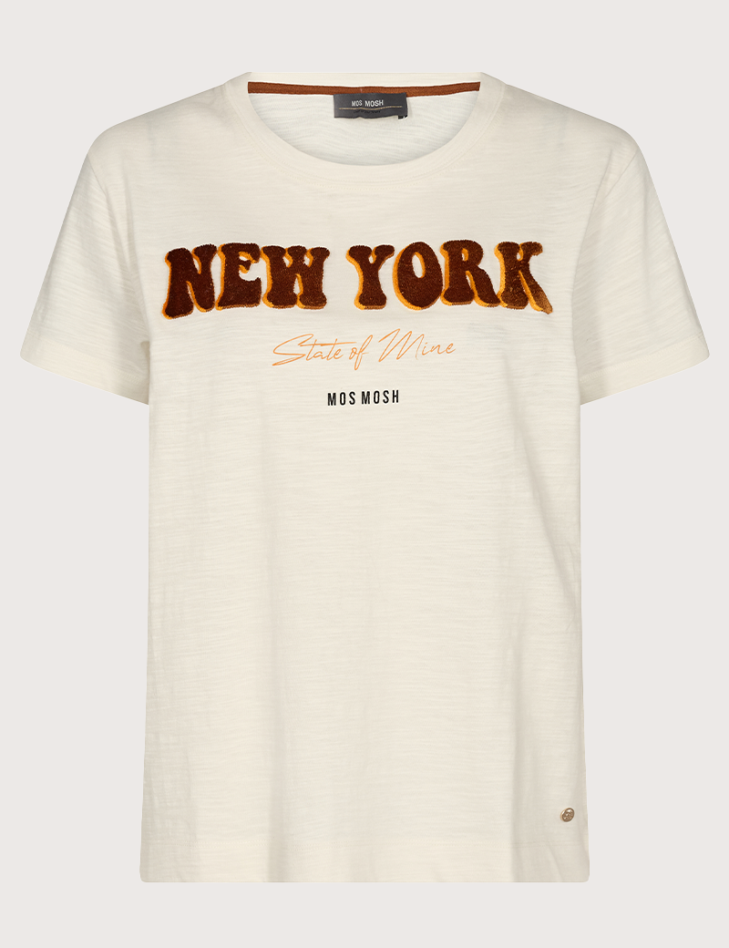 MOS MOSH T-SHIRT FEMME MANCHES COURTES NIECY BEIGE