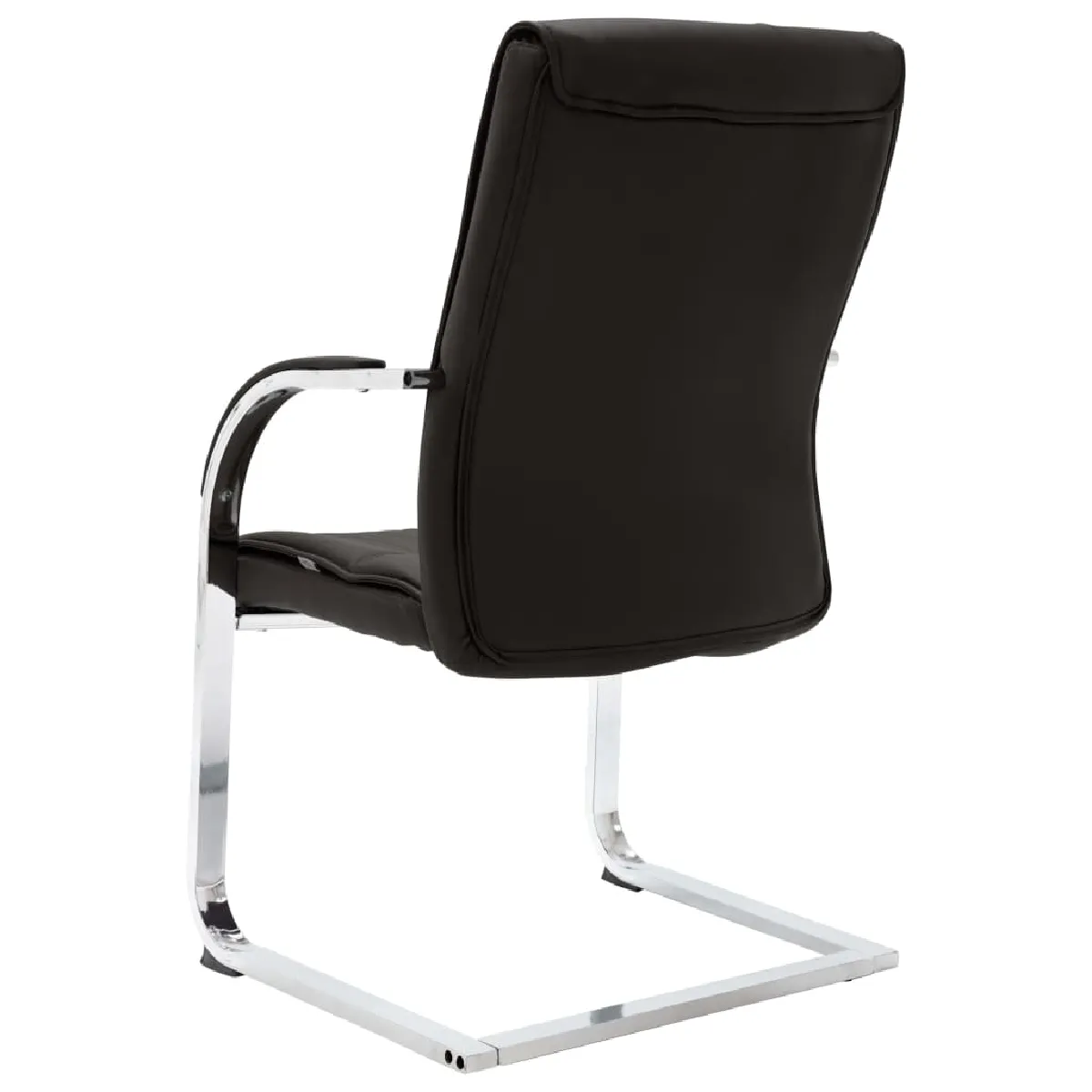 VidaXL Chaise bureau cantilever - Noir