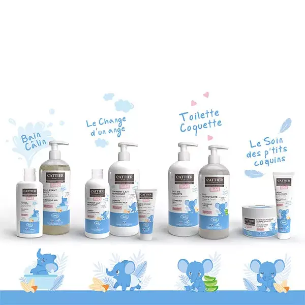Água de Limpeza Orgânica para Bebê Cattier 500ml