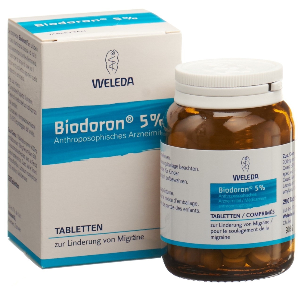 BIODORON 5%<br>250 Stück, Glasflasche, Tablette