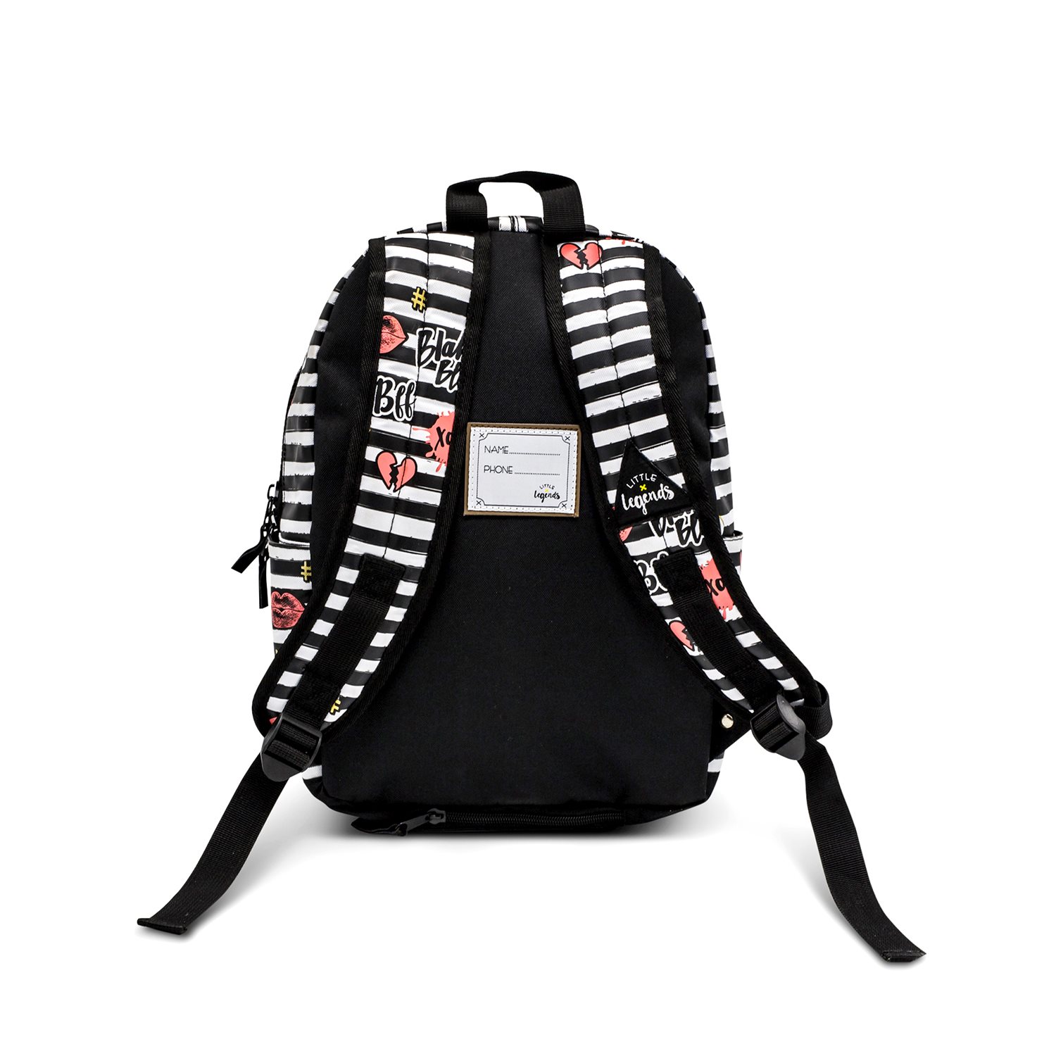 Little Legends BFF Backpack L zwart/wit/roze