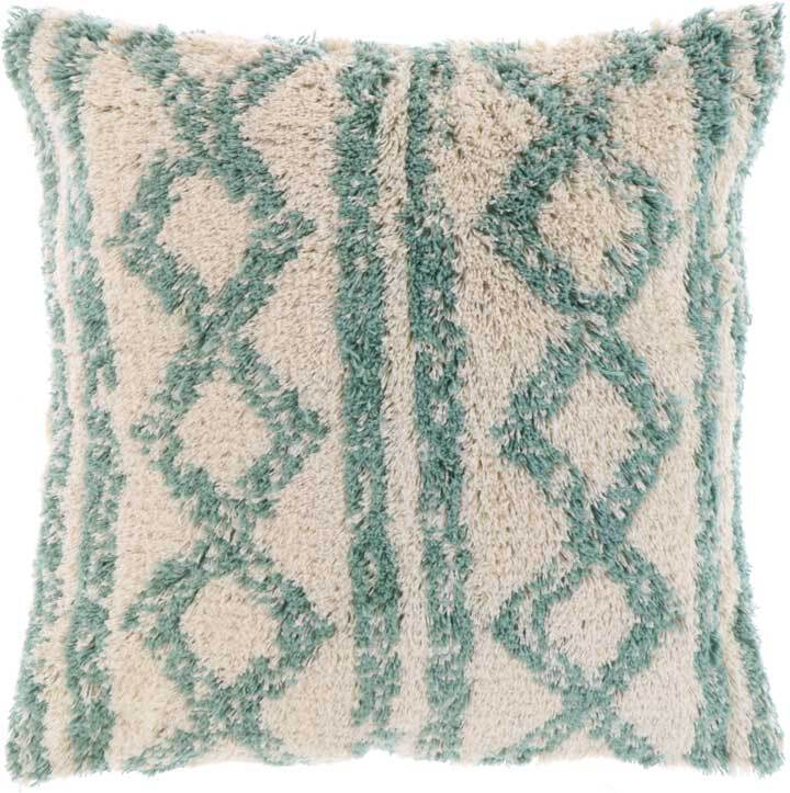 Unique Living sierkussen Elliot beige / blauw 45 x 45 cm