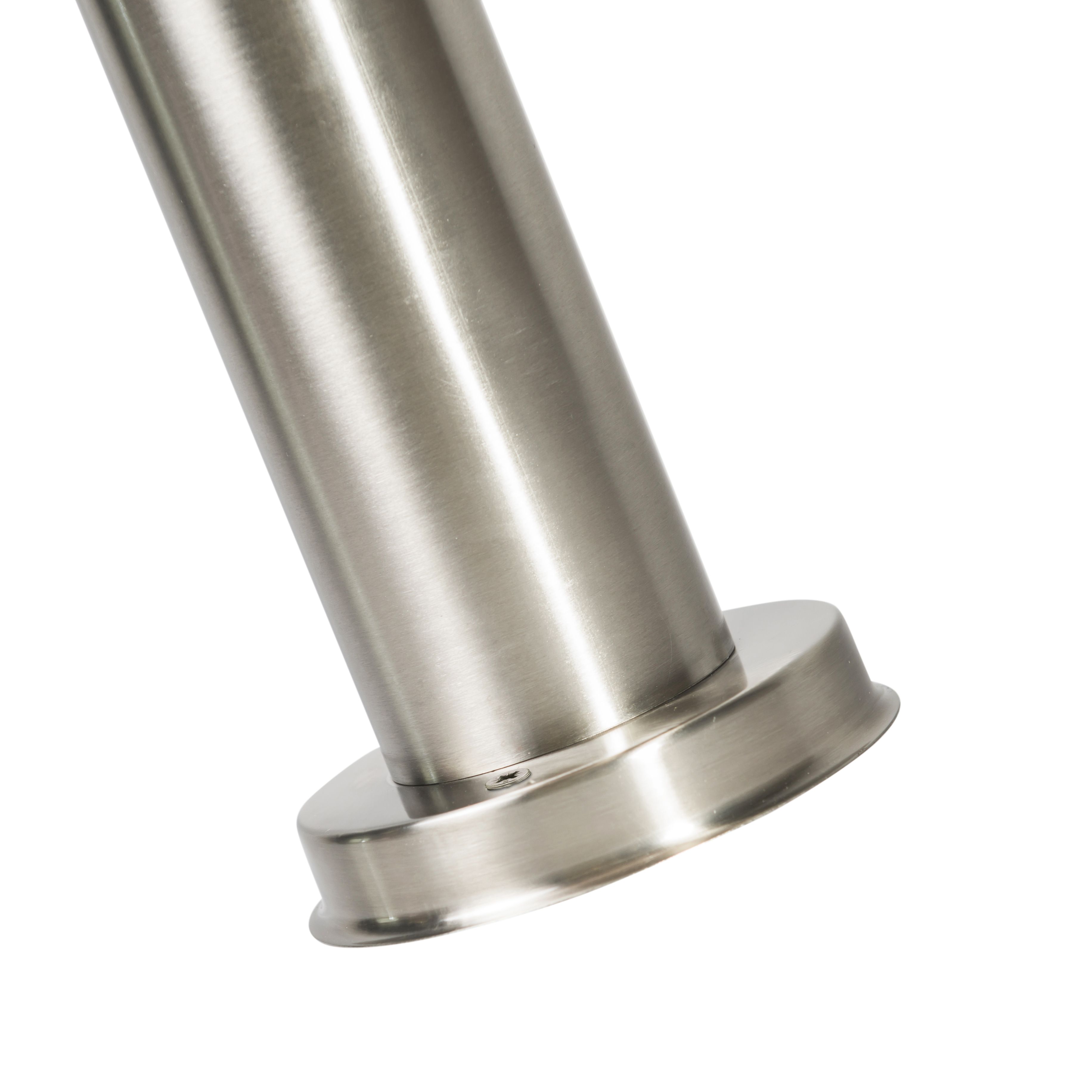 Moderne buitenlamp paal staal RVS 50 cm - Sfera