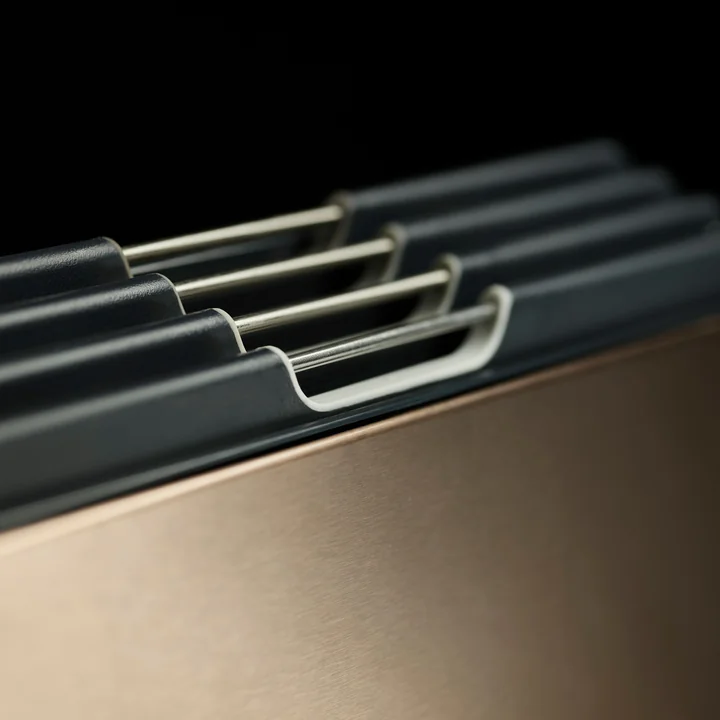 Joseph Joseph - Folio Steel Schneidebretter, Carbon roségold (4-teilig)