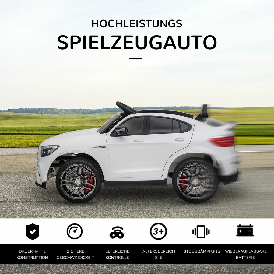 HOMCOM Kinder Elektroauto weiß
