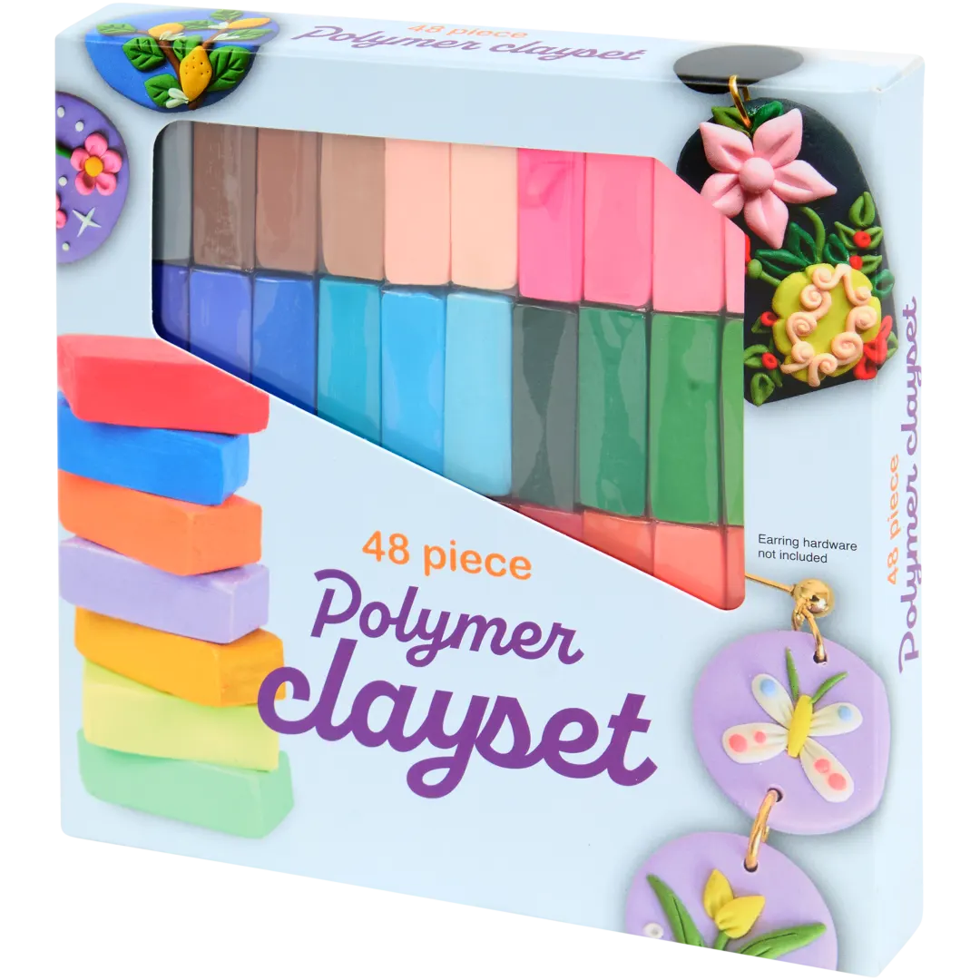Polymeerklei 48 stuks
