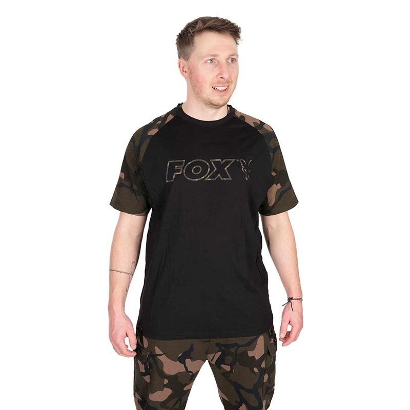 Tee Shirt Manches Courtes Homme Fox Outline T-Shirt - Noir/Camo