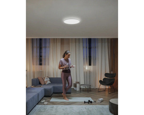 Philips Hue plafondlamp 23W 2350 lm 2200-6500 K HxØ 3,1x42,1 cm Tento wit Ambiance wit