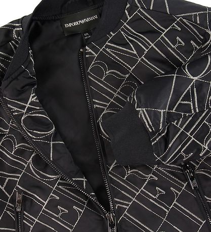 Emporio Armani Jacke - Navy m. Strickerei