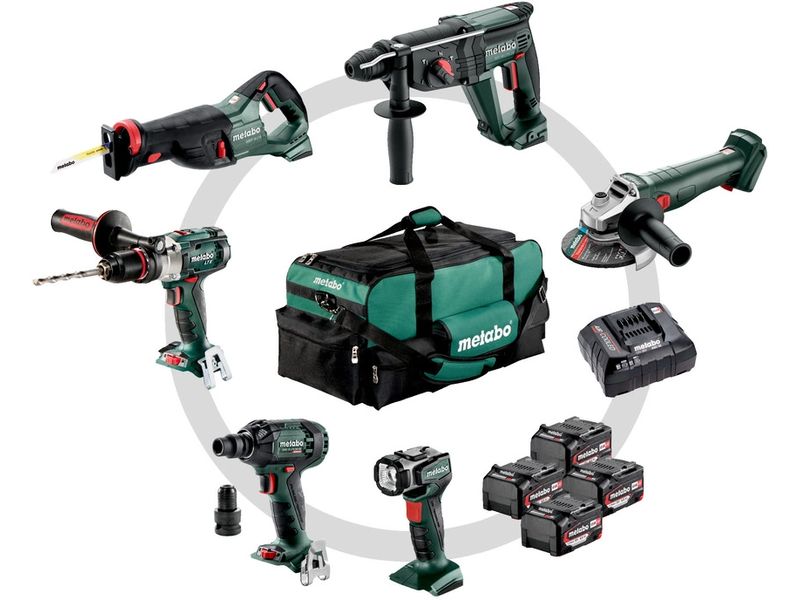 Metabo Combo Set Bauhandwerk 6.1 Akku-Maschinen im Set