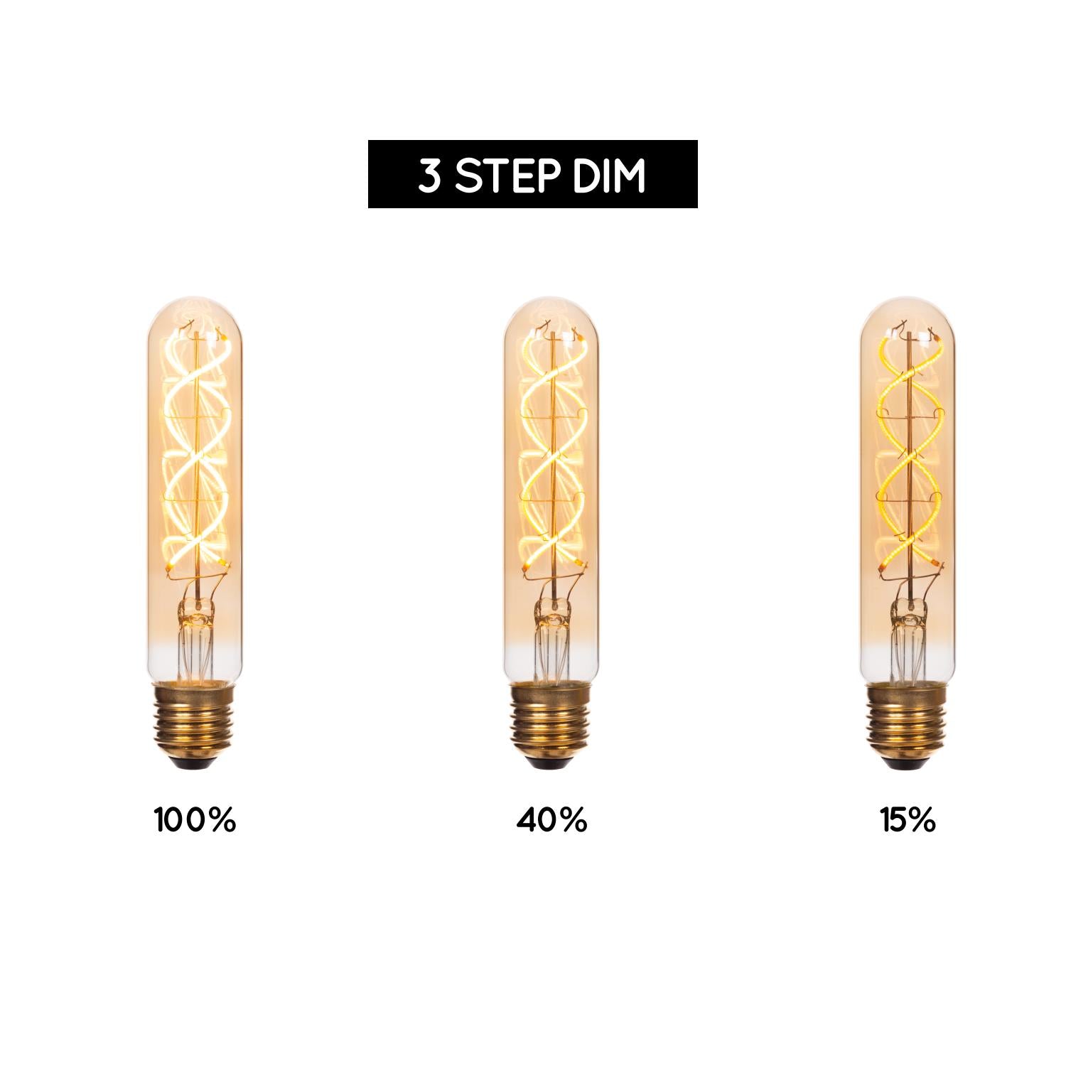 Lucide T32 Filament lamp - Amber (set van 4)
