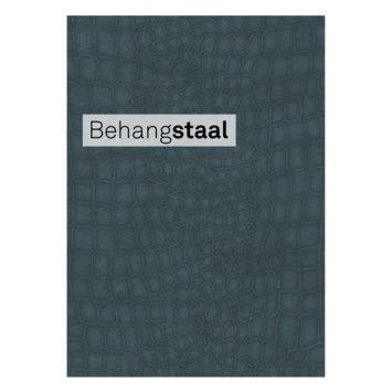 Behangstaal vliesbehang Krokodil Blauw (dessin 108215)