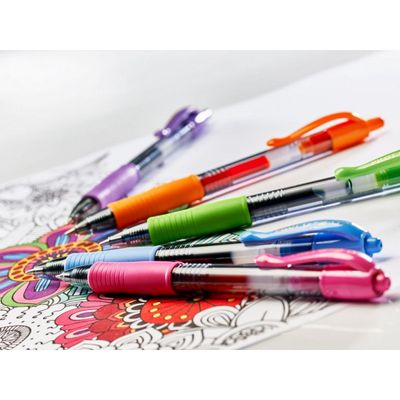 14 stylos Pilot roller G-2 - Roller encre gel rétractable - 0,7 mm