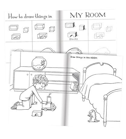 Eeboo Buch - Lær At Tegne - Simple Former - Englisch