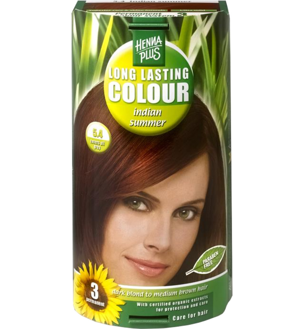 Hennaplus Long lasting colour 5.4 indian summer (100 ml)