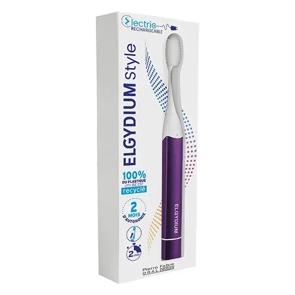 Elgydium - Escova de dentes elétrica com aroma de uva espumante