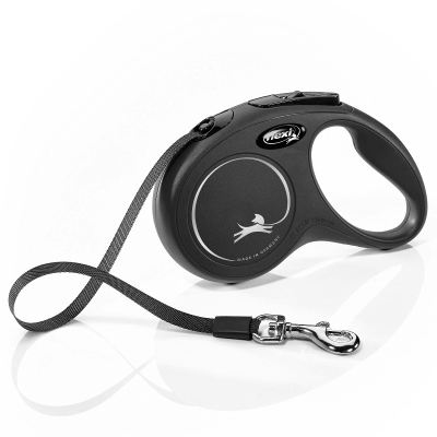 Flexi Hundeleine New Classic Gurt schwarz