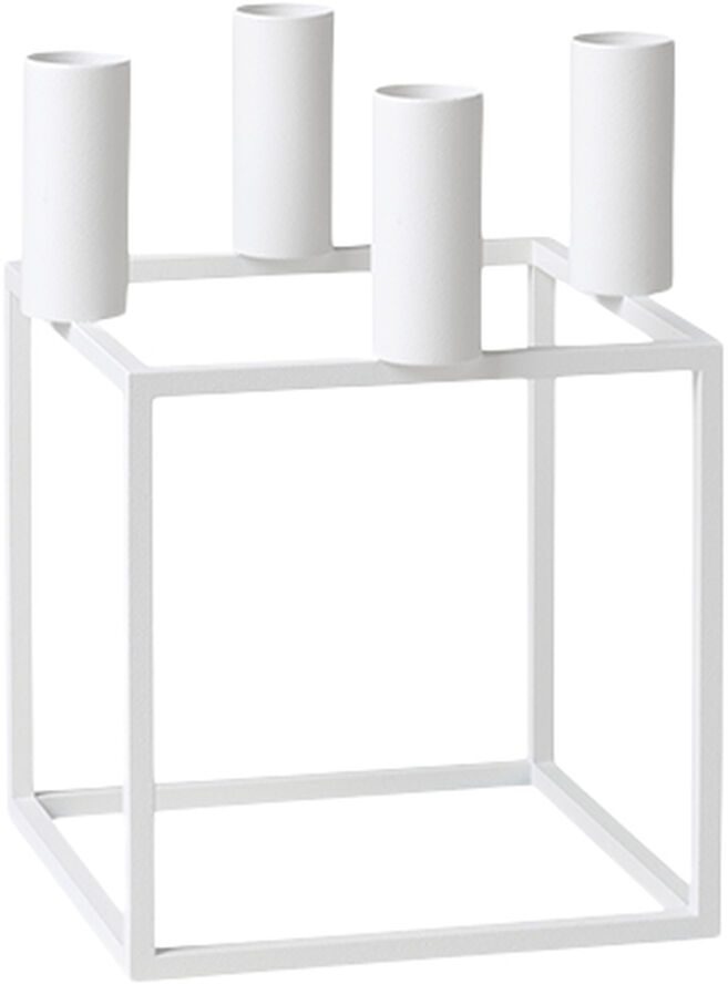 Audo Copenhagen Kubus 4, Candle Holder, White Hvid