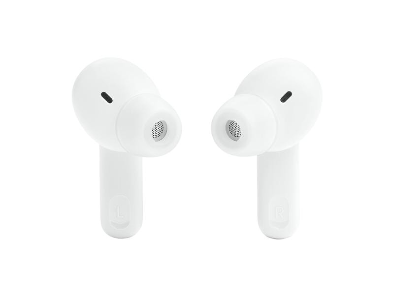 JBL True Wireless In-Ear-Kopfhörer Tune Beam Weiss In-Ear-Kopfhörer mit aktivem Noise-Cancelling mit Smart Ambient