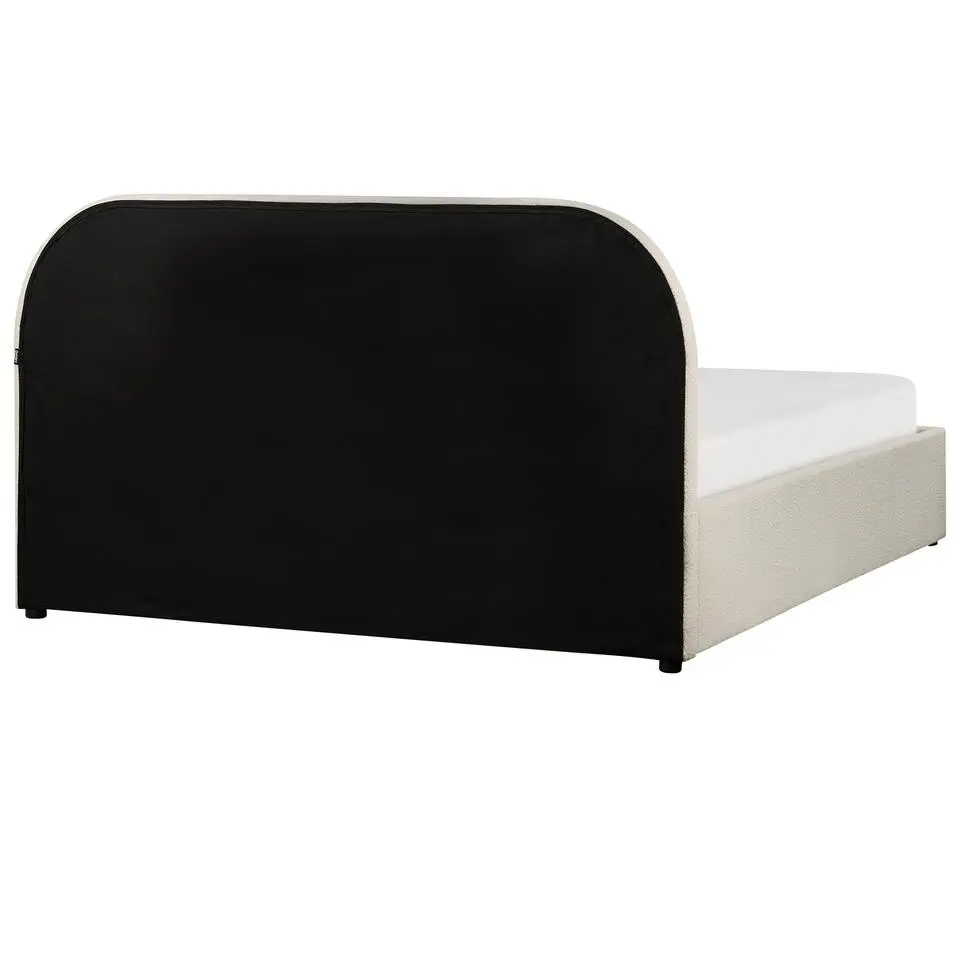 QUILLIEN - Bed met opbergruimte - Beige - 140 x 200 cm - Polyester
