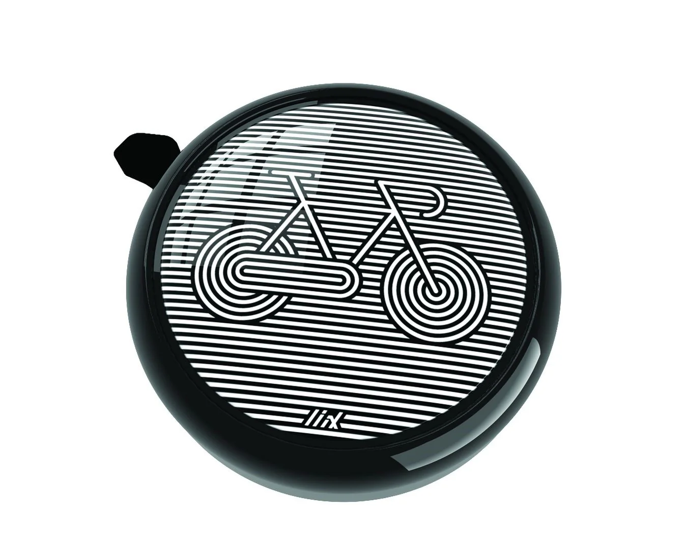 Liix  Big Colour Bell Stripe ringeklokke - Black