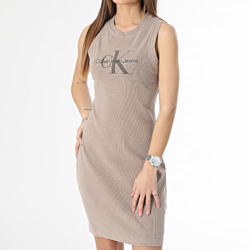 Robe Débardeur Femme Mineral Dye Rib 1563 Marron