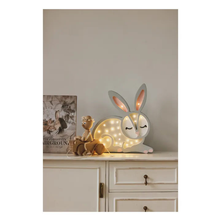 Little Lights Lampe à poser Lapin | Gris clair