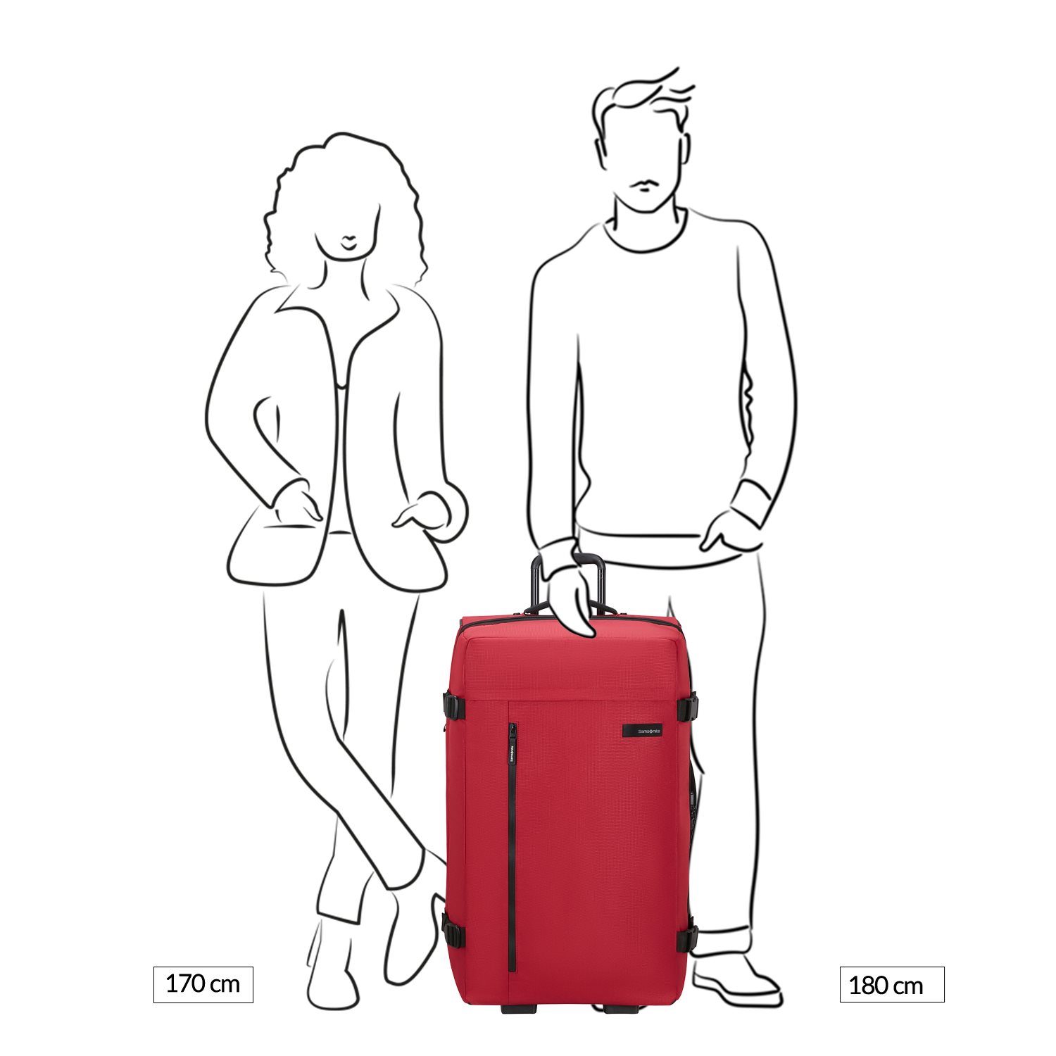 Samsonite Roader Duffle/Wheels 79 red clay