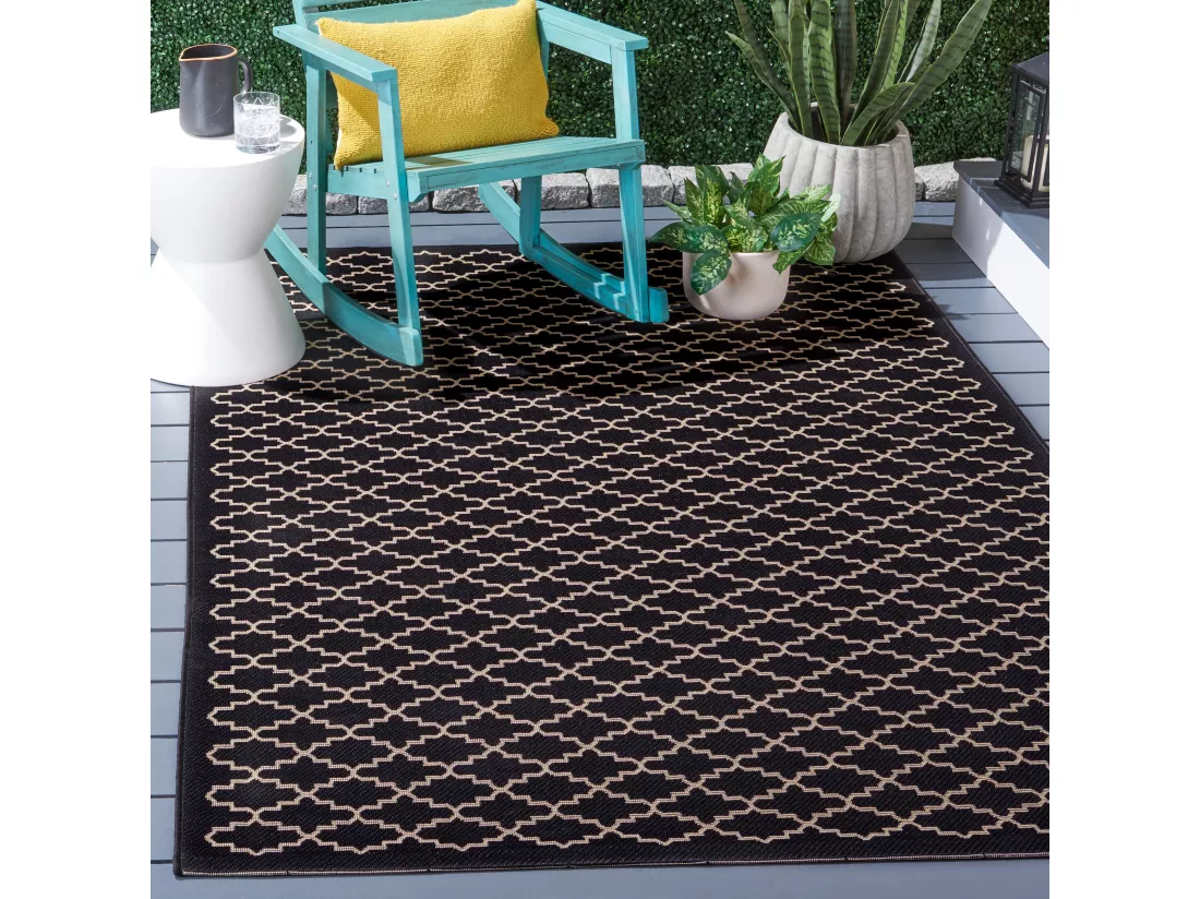 Tapis Black & Beige 160 X 231 cm - Zinnia
