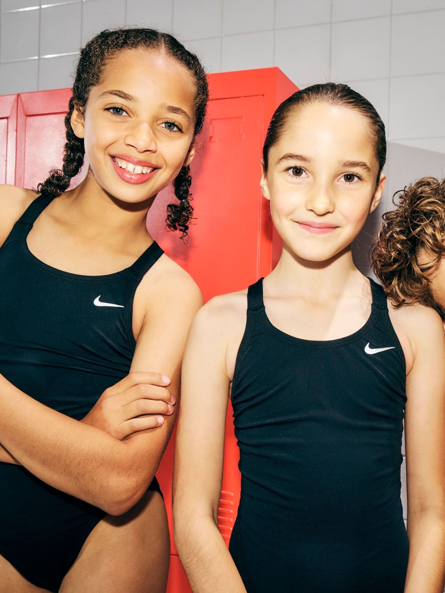Zwart - Nike Hydrastrong Effen badpak