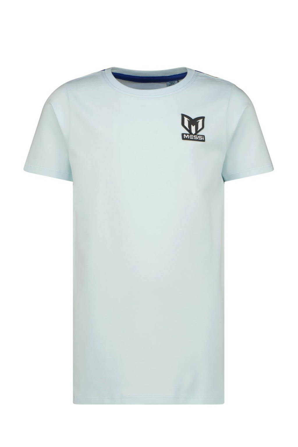 Vingino T-shirt Jacko met backprint lichtblauw/hardblauw