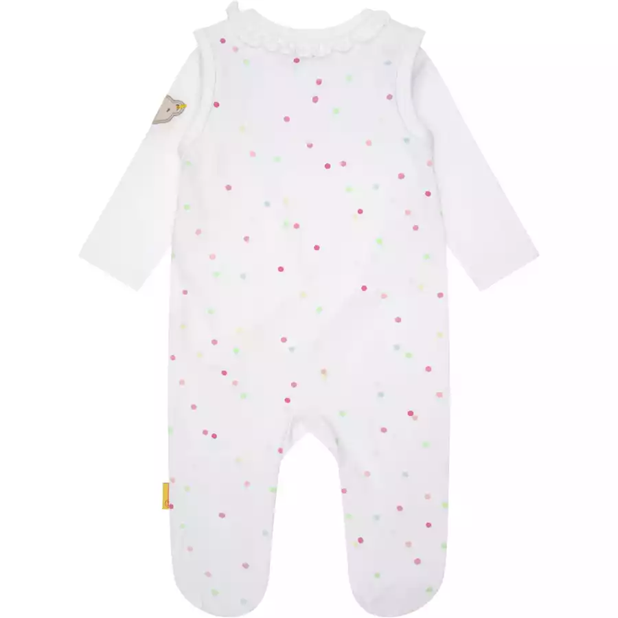 Steiff Strampler Set Bright White