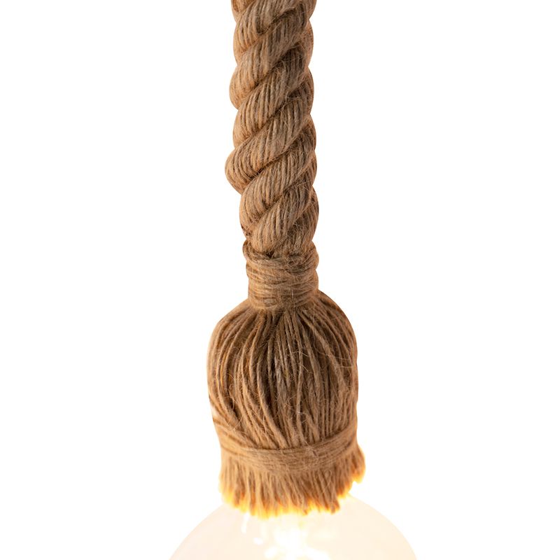 Industriële hanglamp zwart 6-lichts - Plural