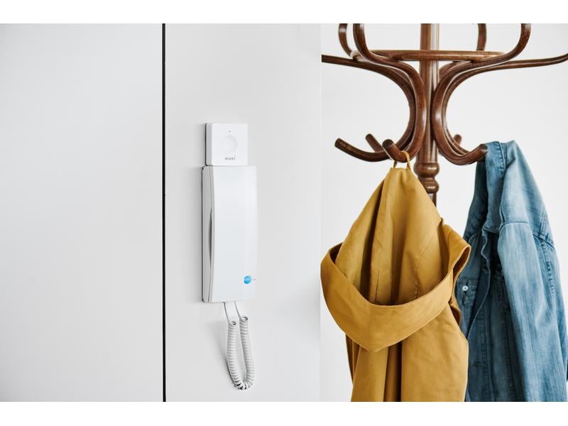 NUKI Smart Lock Opener Weiss Macht aus deiner bestehenden Gegensprechanlage einen smarten Türöffner