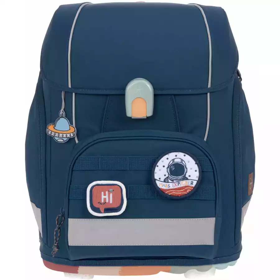 LÄSSIG Schulranzen-Set 7-tlg. Boxy Unique navy