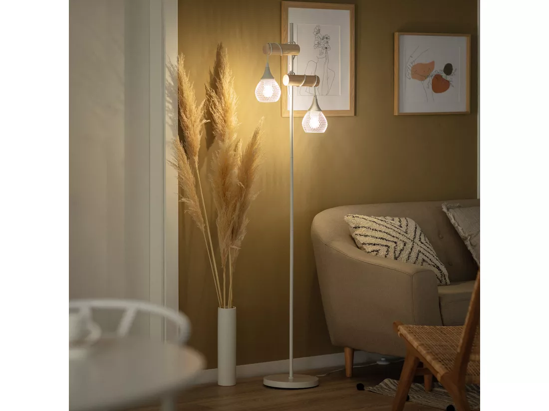 Lampadaire Monah Blanc